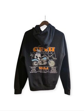 TeamSESH RARE Death Cycle 1994 Graveyard Rally Hoodie Black Mens